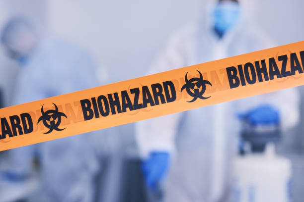 Professional Biohazard technician working in Clinton, AR
